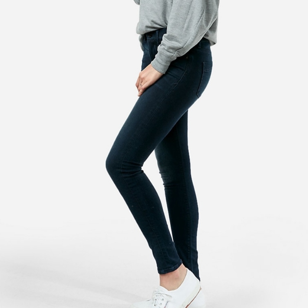 Express Dark denim legging 4 petite